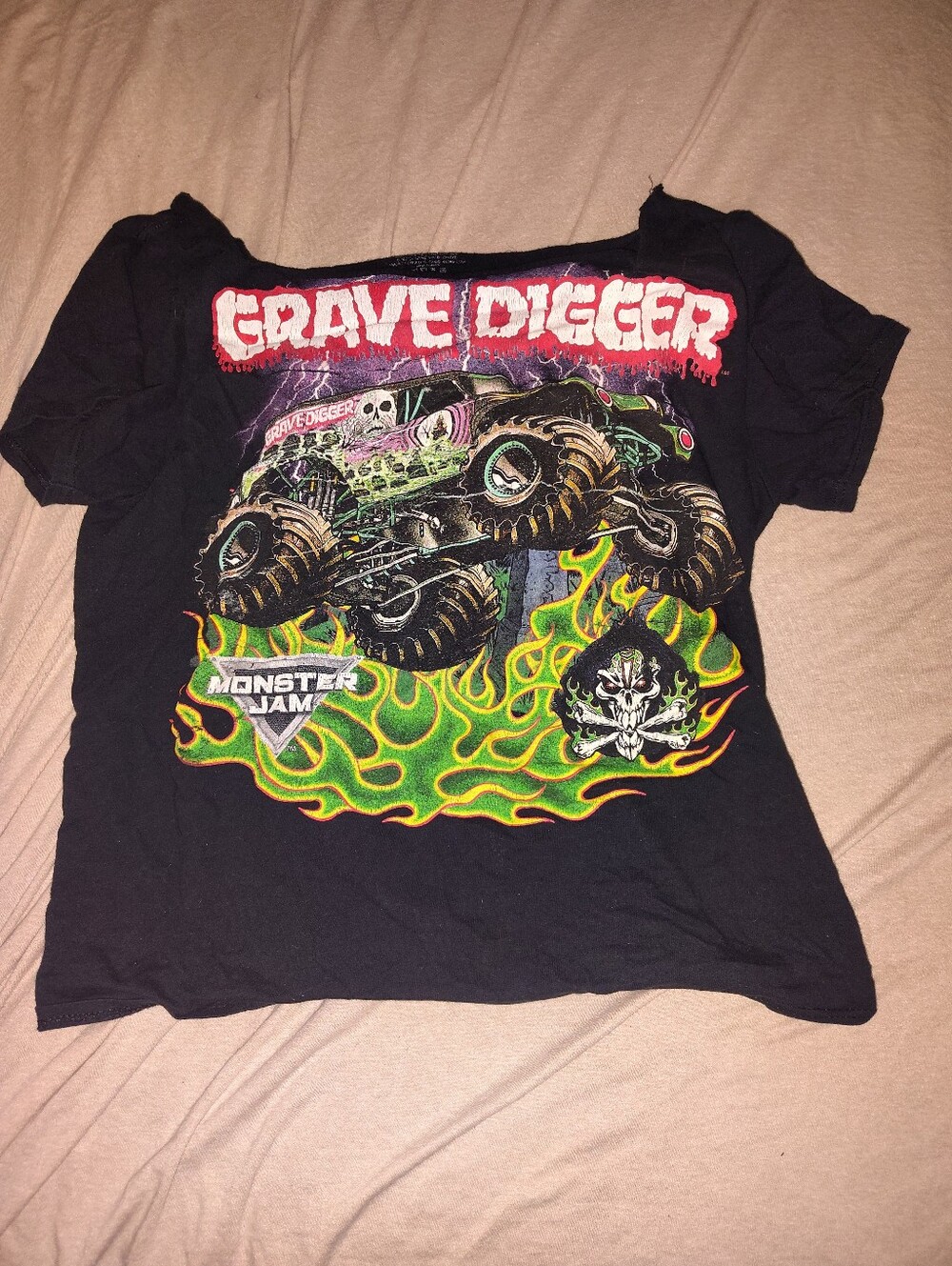 Grave Digger Black Graphic Tee - Monster Jam